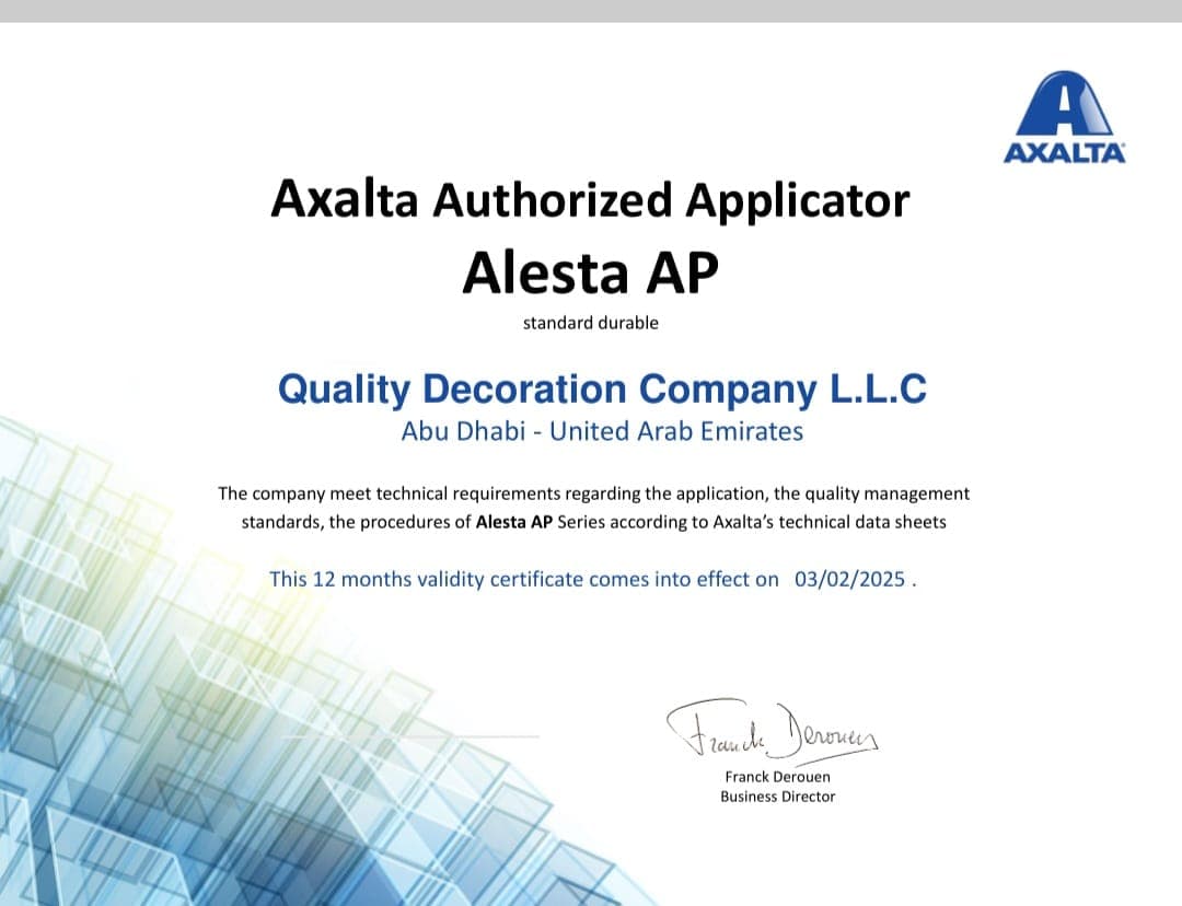 Axalta Certificate